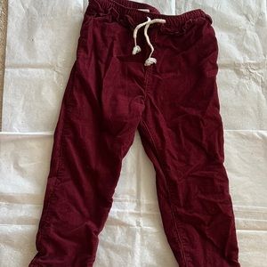 Size 2T burgundy corduroy pants